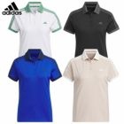 アディダスHEAT.RDYスリーストライプス半袖ポロJTC07レディースゴルウェア2024秋冬モデルadidas日本正規品