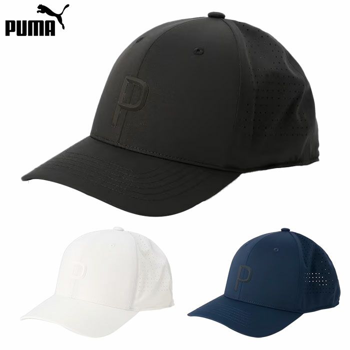 プーマゴルフテックPスナップバックキャップ024423メンズゴルフキャップ帽子PUMA2024秋冬モデル日本正規品