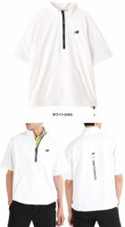 ニューバランス4WAYストレッチ撥水リラックス半袖スタンドジップブルゾン012-4221004ゴルフウェアnewbalance2024秋冬モデル