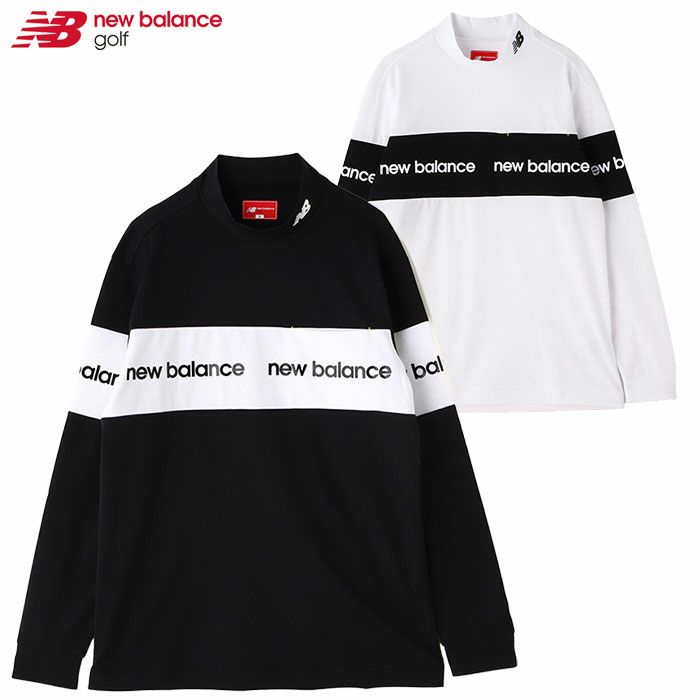 ニューバランスストレッチUV長袖モックネックプルオーバー012-4267003ゴルフウェアnewbalance2024秋冬モデル日本正規品