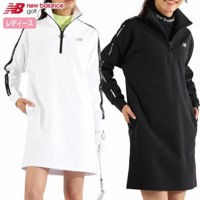 ニューバランス ストレッチ スウェット ハーフジップ ワンピース 012-4224502 レディース ゴルフウェア new balance 2024秋冬モデル 日本正規品