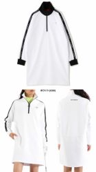 ニューバランスストレッチスウェットハーフジップワンピース012-4224502レディースゴルフウェアnewbalance2024秋冬モデル日本正規品