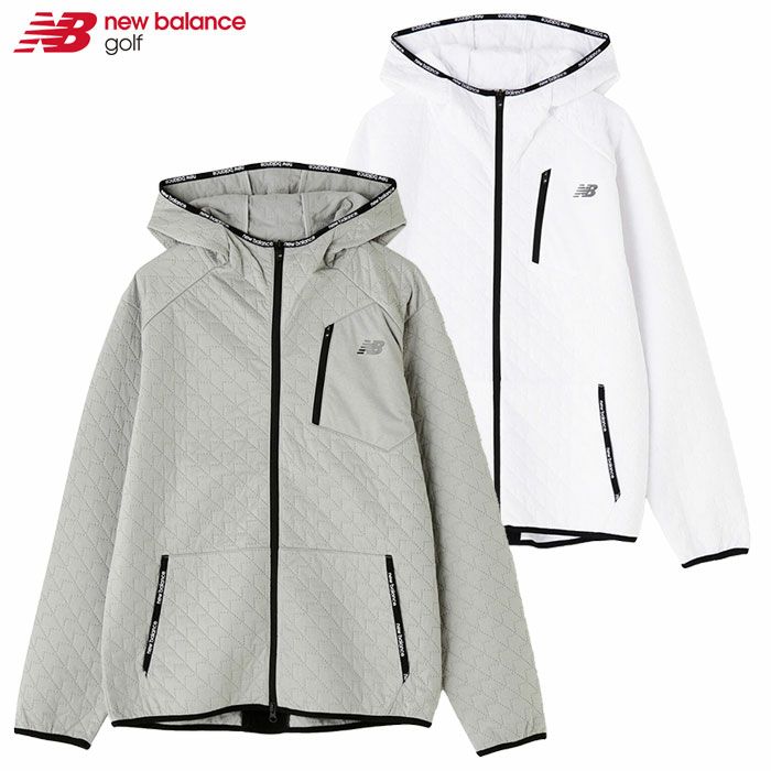 ニューバランスキルトフルジップフーディー防風撥水保温012-4220003メンズゴルフウェアnewbalance2024秋冬モデル日本正規品