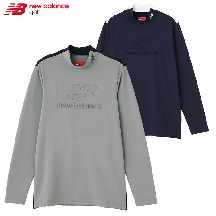 ニューバランス裏起毛UV長袖モックネックプルオーバー012-4267010メンズゴルフウェアnewbalance2024秋冬モデル日本正規品