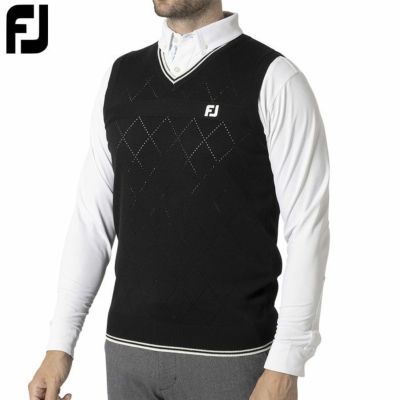 フットジョイ MEN'S ダイヤ柄 セーターベスト FJ-F24-M10 メンズ ゴルフウェア FOOTJOY 2024秋冬モデル 日本正規品