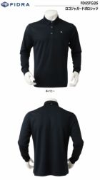 フィドラロゴジャガードポロシャツFD5STG25メンズゴルフウェアFIDRA2024秋冬モデル日本正規品