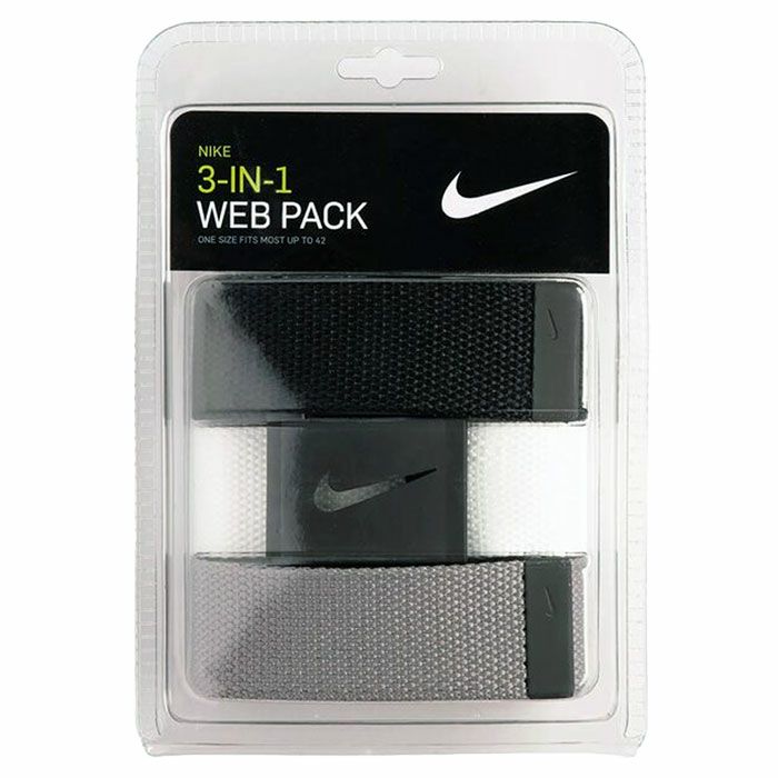 ナイキNIKE3-IN-1WEBPACKBELT3本セットバックルベルトメンズ長さカット調節式USA直輸入品