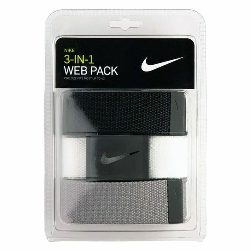 ナイキNIKE3-IN-1WEBPACKBELT3本セットバックルベルトメンズ長さカット調節式USA直輸入品