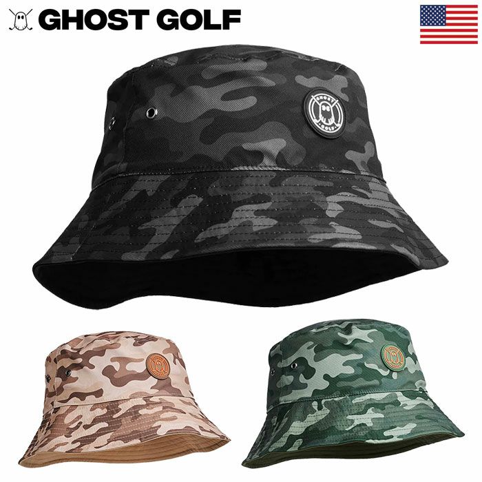 GHOSTBUCKETHATCAMOメンズゴルフハット帽子バケットハットゴースト2024年モデルUSA直輸入品