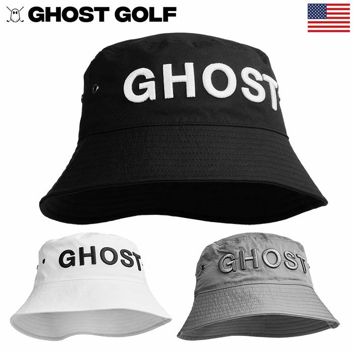 GHOSTBUCKETHAT-PLAYFEARLESSLYメンズゴルフハット帽子バケットハットゴースト2024年モデルUSA直輸入品