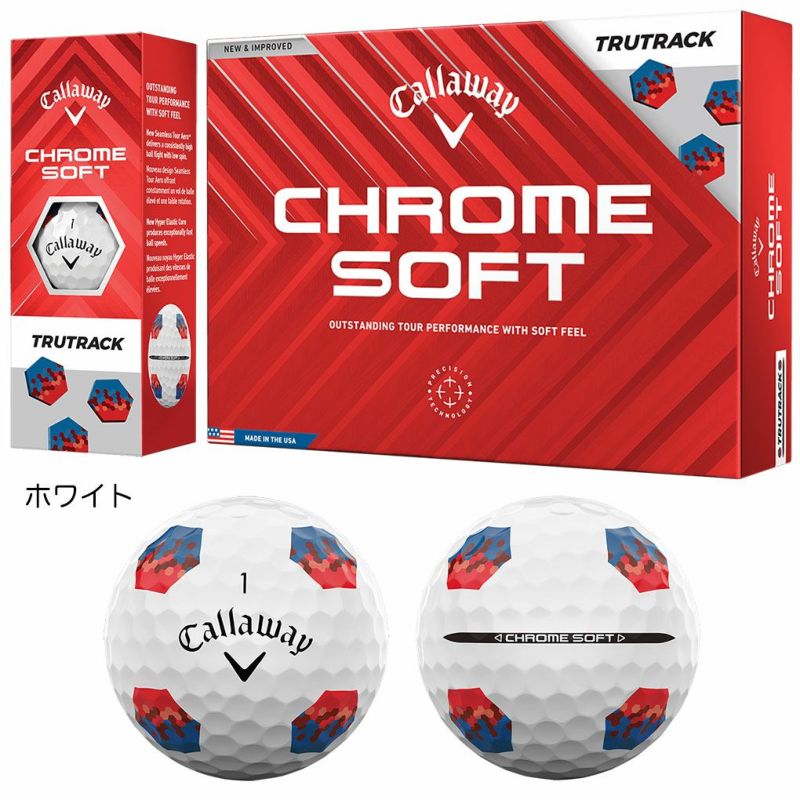 キャロウェイ2024CHROMESOFTTRUTRACKCHROMETOURTRUTRACKCHROMETOURXTRUTRACKゴルフボール1ダース(12球入)2024年モデル日本正規品