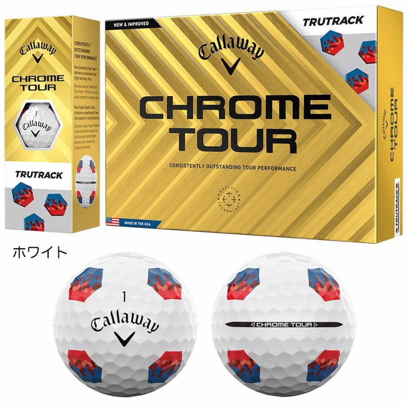 キャロウェイ2024CHROMESOFTTRUTRACKCHROMETOURTRUTRACKCHROMETOURXTRUTRACKゴルフボール1ダース(12球入)2024年モデル日本正規品