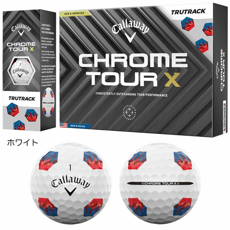 キャロウェイ2024CHROMESOFTTRUTRACKCHROMETOURTRUTRACKCHROMETOURXTRUTRACKゴルフボール1ダース(12球入)2024年モデル日本正規品