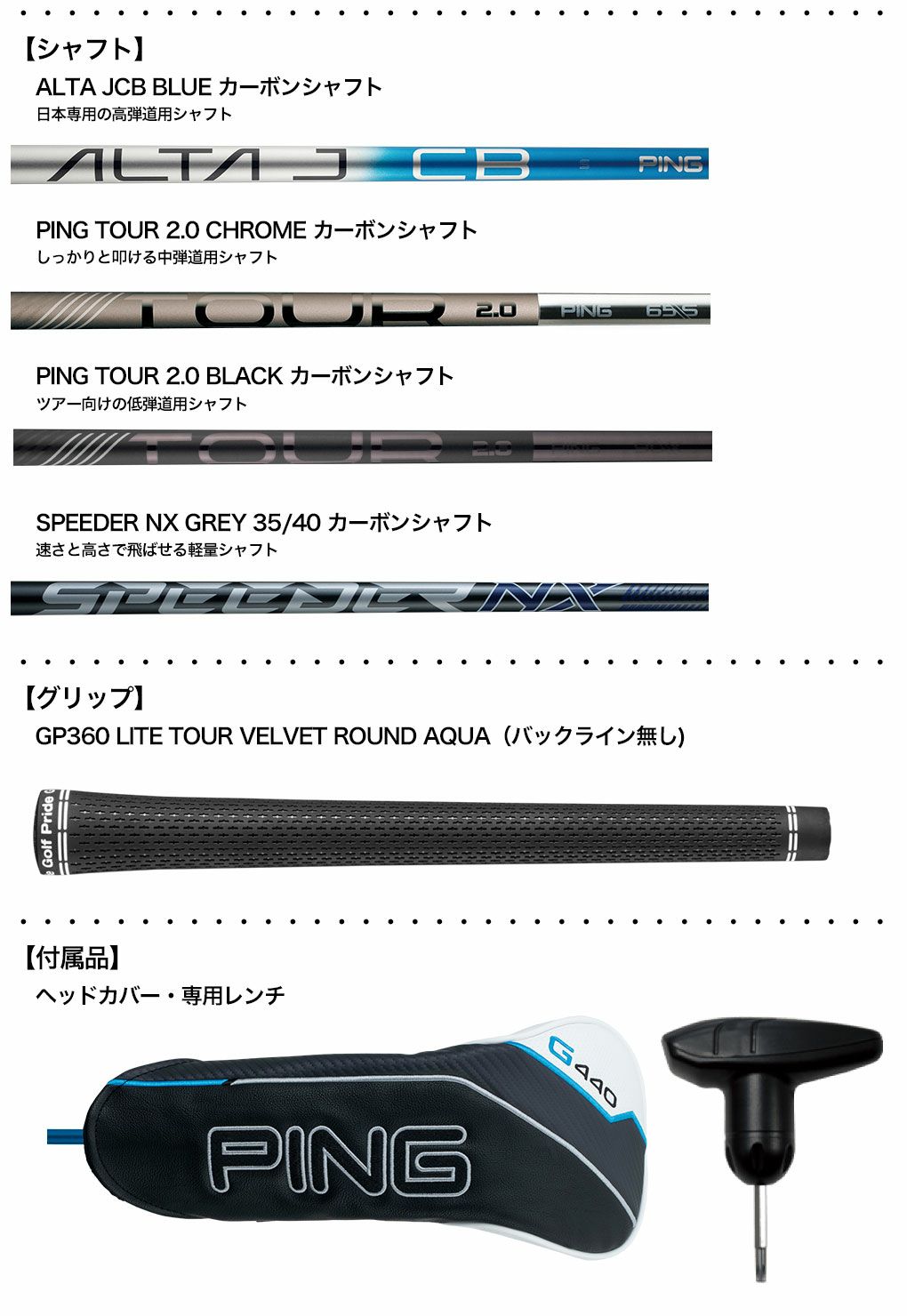 PING ピン G440 HYBRID UT ユーティリティ 2本セット #3 #4 R PING 