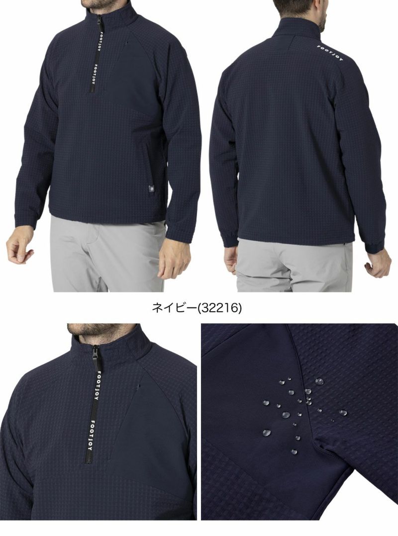 フットジョイMEN'STWINSOF撥水長袖ハーフジッププルオーバージャケットFJ-F24-O01ゴルフウェアゴルフFOOTJOY2024秋冬モデル日本正規品