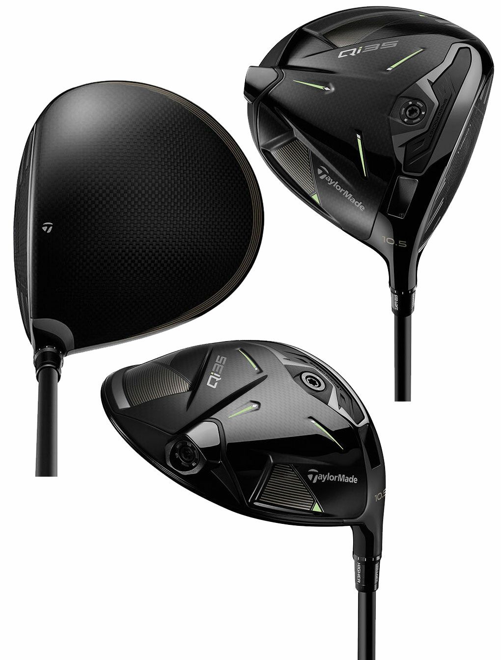 テーラーメイド Qi35 BLACK DRIVER ドライバー メンズ 右用 VENTUS 