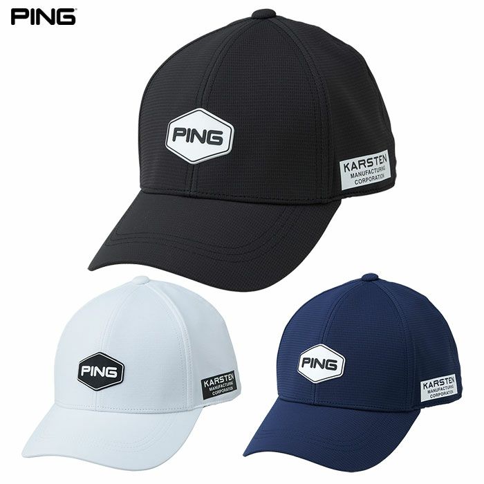 PINGピンHW-U2506ヘキサゴンパッチキャップメンズゴルフキャップ帽子2025年モデル日本正規品