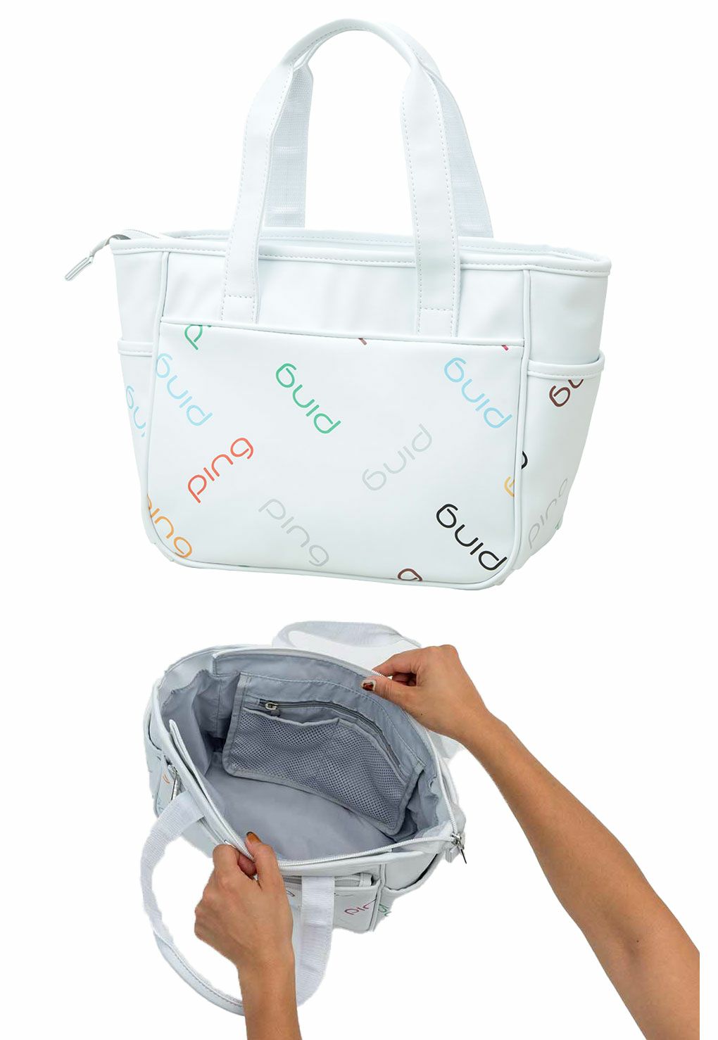 PINGピンGB-L2509モノグラムラウンドトート2025年モデル日本正規品