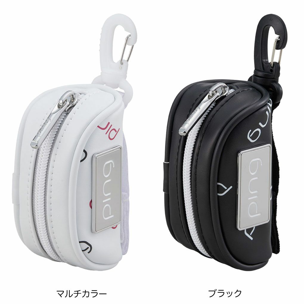PINGピンGB-L2510モノグラムボールケースゴルフボール2個収納可2025年モデル日本正規品