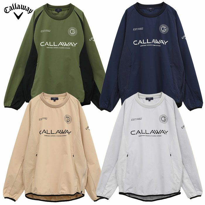 キャロウェイ8WAYストレッチクルーネックブルゾンC25115101メンズCallawayゴルフウェア2025春夏モデル日本正規品