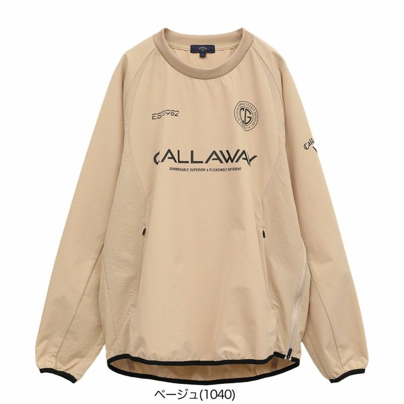 キャロウェイ8WAYストレッチクルーネックブルゾンC25115101メンズCallawayゴルフウェア2025春夏モデル日本正規品