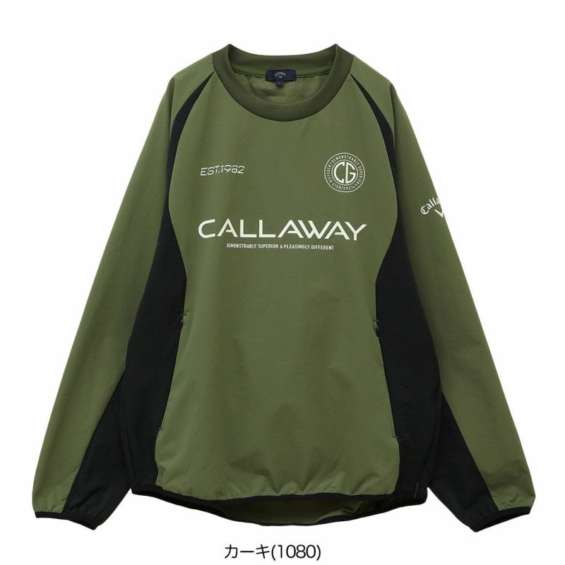 キャロウェイ8WAYストレッチクルーネックブルゾンC25115101メンズCallawayゴルフウェア2025春夏モデル日本正規品