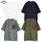 キャロウェイカノコ編みニットモックネックシャツC25134103メンズゴルフウェア2025春夏モデルCallaway日本正規品