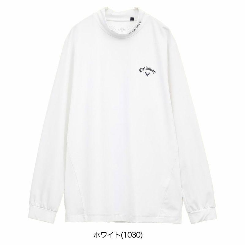 キャロウェイストレッチスムース長袖モックネックシャツC25133101メンズゴルフウェア2025春夏モデルCallaway日本正規品