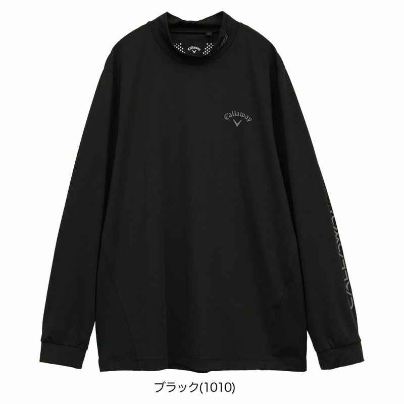 キャロウェイストレッチスムース長袖モックネックシャツC25133101メンズゴルフウェア2025春夏モデルCallaway日本正規品