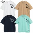 キャロウェイドットプリント半袖モックネックスウェットC25117102メンズCallawayゴルフウェア2025春夏モデル日本正規品