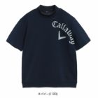 キャロウェイドットプリント半袖モックネックスウェットC25117102メンズCallawayゴルフウェア2025春夏モデル日本正規品