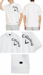 キャロウェイドットプリント半袖モックネックスウェットC25117102メンズCallawayゴルフウェア2025春夏モデル日本正規品