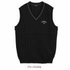 キャロウェイヘリンボーンVネックニットベストC25119100メンズゴルフウェア2025春夏モデルCallaway日本正規品