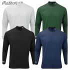 マルボンMalbonGolf長袖シャツBaseLayerEvergreenCompressionMockメンズ2024春夏モデル