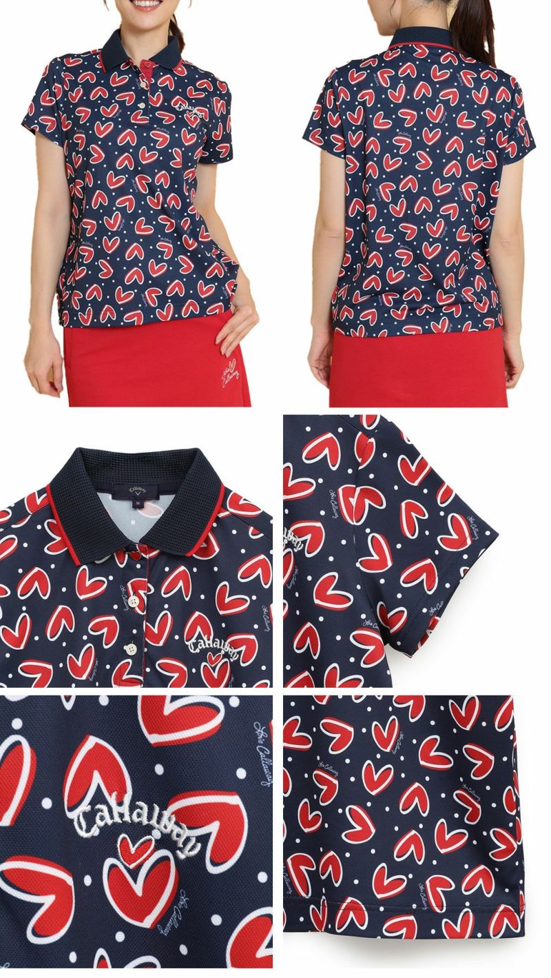 キャロウェイラブキャロウェイ半袖ポロシャツWOMENSC25134221レディースゴルフウェア2025春夏モデルCallaway日本正規品