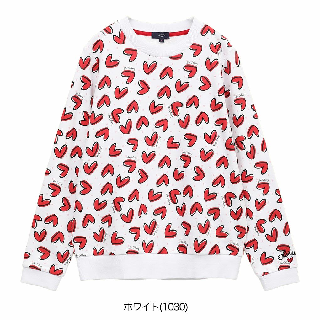 キャロウェイラブキャロウェイクルーネックスウェットC25117221レディースゴルフウェア2025春夏モデルCallaway日本正規品