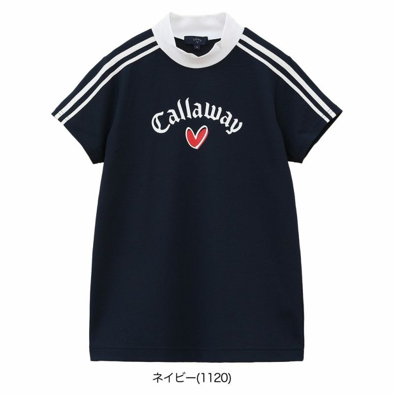 キャロウェイラブキャロウェイ半袖モックネックシャツC25134222レディースゴルフウェア2025春夏モデルCallaway日本正規品