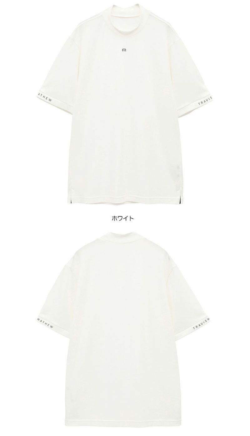 トラヴィスマシューソフトタッチ ロゴプリント半袖モックネック7AL014メンズゴルフウェアトップスTravisMathew2025春夏モデル日本正規品