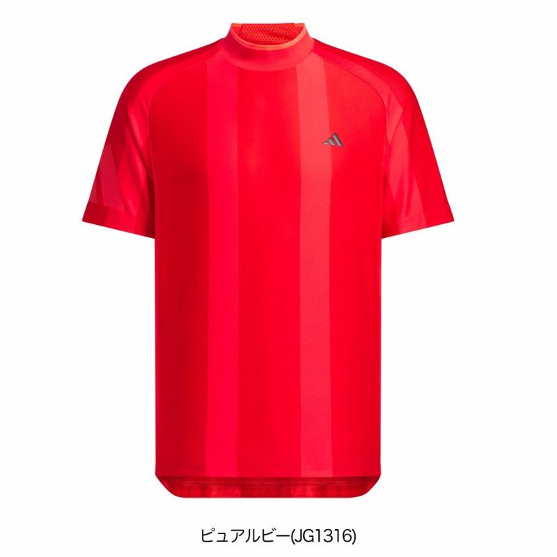 アディダスアディゼロメッシュモックネック半袖シャツKUK73メンズゴルフウェアトップス2025春夏モデルadidas日本正規品