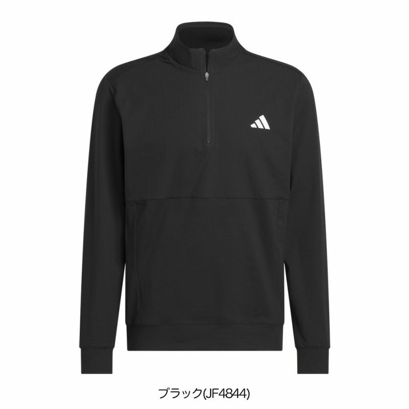 アディダスアディゼロファブリックミックス長袖ハーフジップジャケットKUH42メンズゴルフウェアトップス2025春夏モデルadidas日本正規品