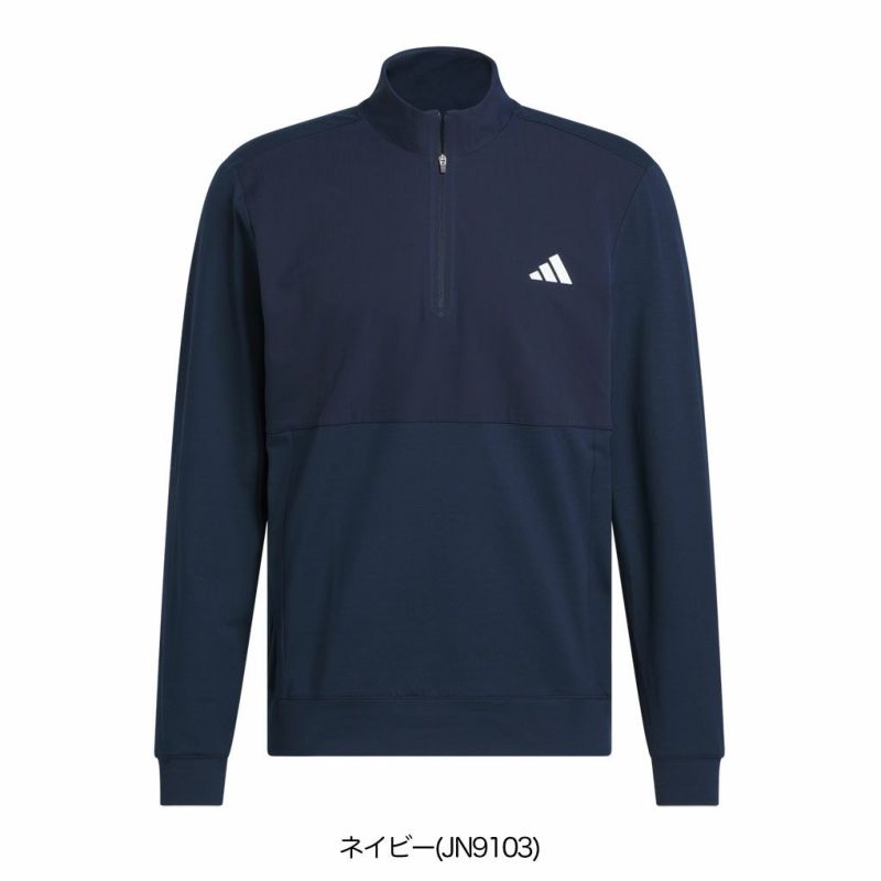 アディダスアディゼロファブリックミックス長袖ハーフジップジャケットKUH42メンズゴルフウェアトップス2025春夏モデルadidas日本正規品