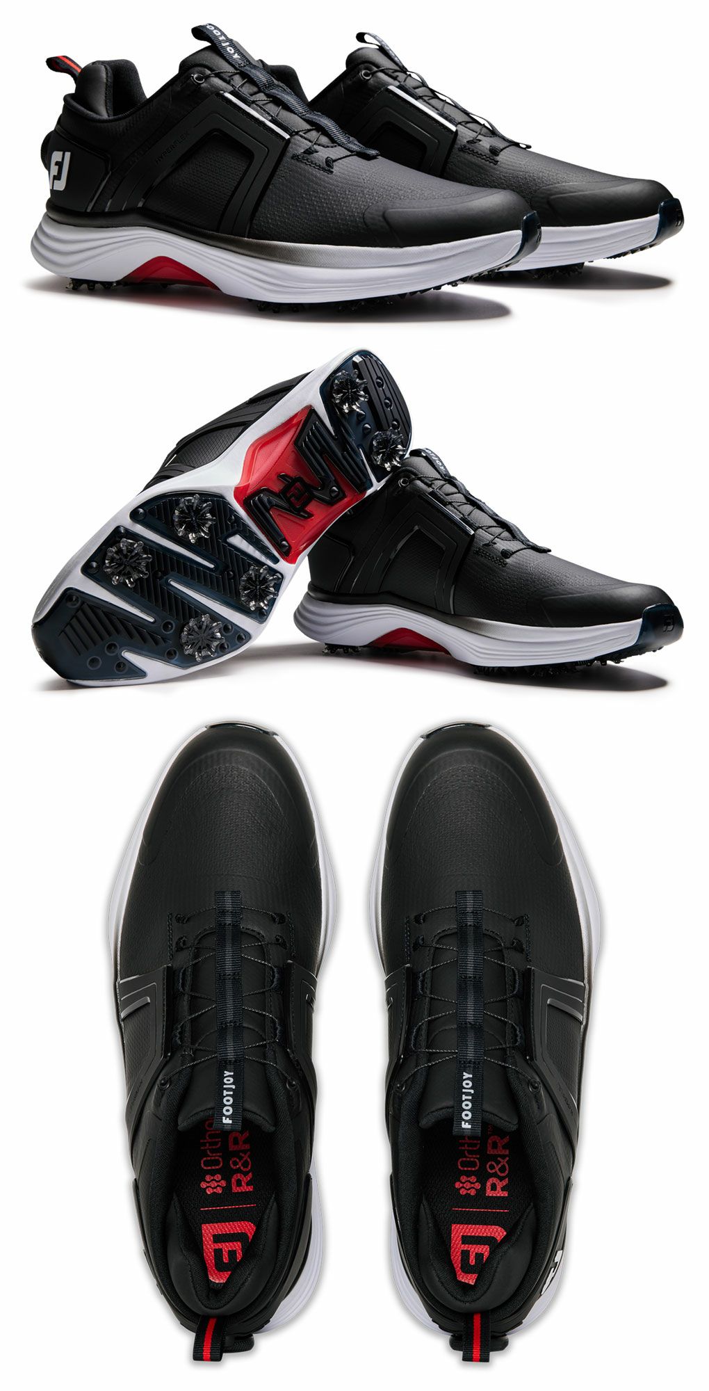 フットジョイMEN'SハイパーフレックスBOAゴルフシューズスパイクレスメンズ靴FOOTJOY2025年モデル日本正規品