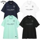 キャロウェイストレッチスムースモックネックシャツC25134105メンズゴルフウェア2025春夏モデルCallaway日本正規品