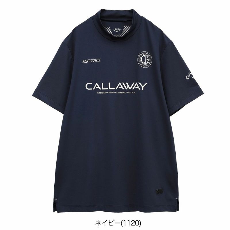新品未使用　 キャロウェイ　モックネック L／ネイビー 新品Callaway ネイビー Lサイズ ゴルフウェア モックネック