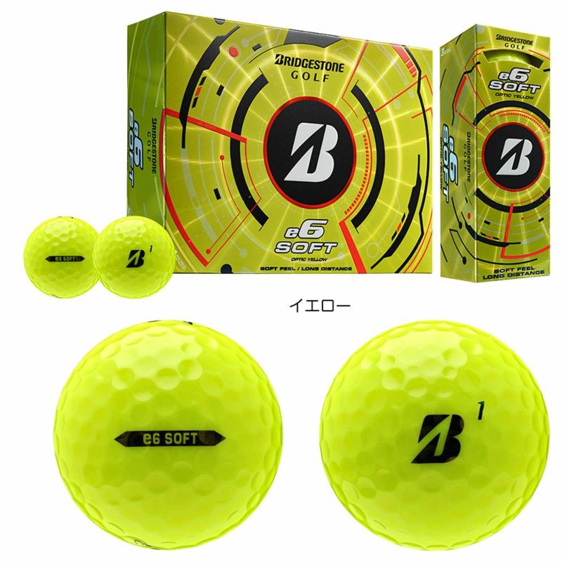 BSブリヂストンゴルフ2025e6Softゴルフボール1ダース（12球入）BRIDGESTONEGOLFUSA直輸入品