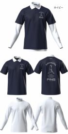 ピンPING半袖ポロシャツ×天竺長袖ハイネックインナーレイヤードツインセット621-5160205メンズゴルフウェア2025春夏モデル日本正規品