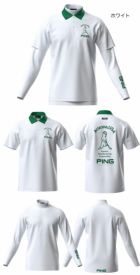 ピンPING半袖ポロシャツ×天竺長袖ハイネックインナーレイヤードツインセット621-5160205メンズゴルフウェア2025春夏モデル日本正規品