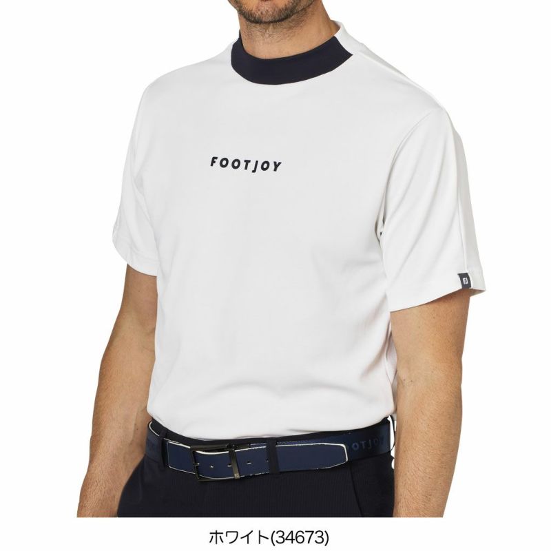 フットジョイバイカラー半袖モックネックシャツFJ-F25-S03メンズゴルフウェアFOOTJOY2025春夏モデル日本正規品