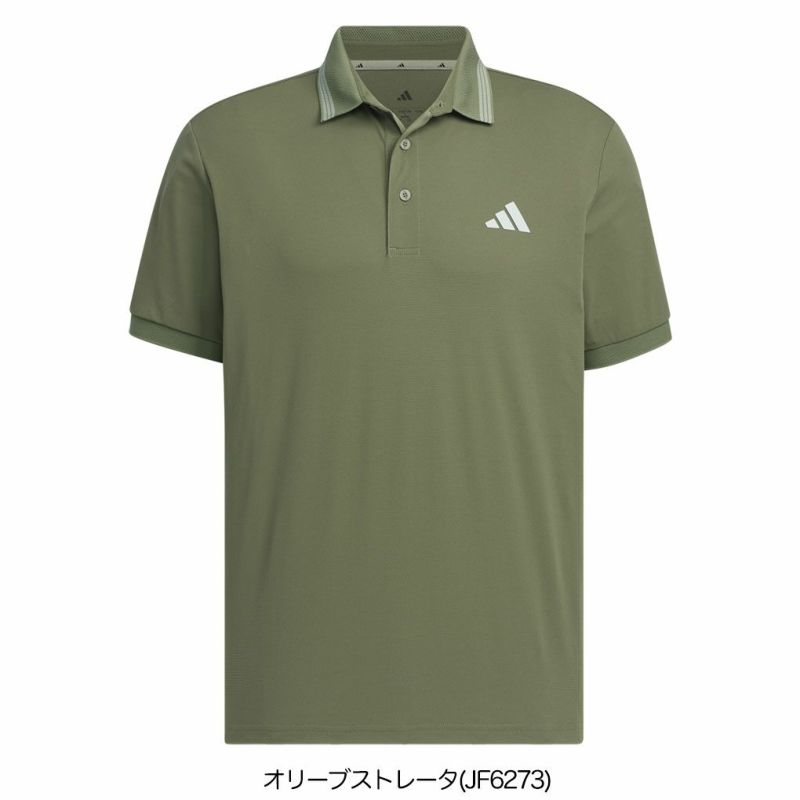 アディダスワンポイントロゴUVケア付き半袖ポロKVH14メンズゴルフウェアゴルフ2025春夏モデルadidas日本正規品