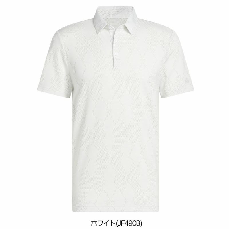 アディダスメッシュアーガイル半袖シャツKUH63メンズゴルフウェアゴルフ2025春夏モデルadidas日本正規品